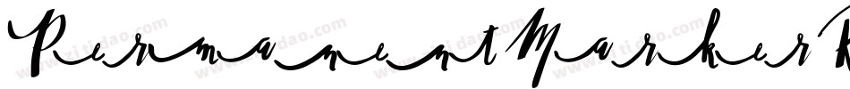 Permanent Marker Reg字体转换